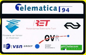 Ter gelegenheid van Telematica 94 werd door een aantal partners een speciale telefoonkaart aangeboden